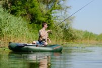 Čln Kolibri K-220 zelený, lamelová podlaha