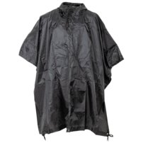 US Pršiplášť PONCHO RipStop, čierna