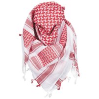 Shemagh šatka (šál) Arafatka bielo červená