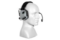 Elektronická slúchadlá Earmor M32 s mikrofónom - sivá