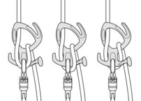 Zlaňovacia osma Petzl PIRANA, strieborná