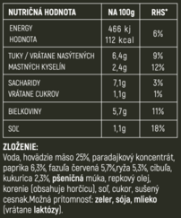 Hotové jedlo - CHILLI CON CARNE - 400 gr