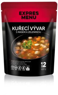 Kurací vývar so zeleninou 2 porcie (600 g)