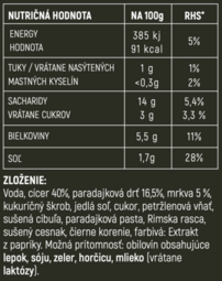 Hotové jedlo - VEGE POWER – Vegetariánsky s cícerom - 400 gr