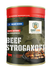 Hotové jedlo - BEEF STROGANOFF – stroganov s pohankovou kašou - 400 gr