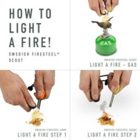 Kresadlo Light My Fire FireSteel ARMY 2v1, slatyblack