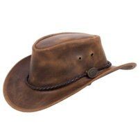 Klobúk OUTBACK LEGEND kožený, hnedá