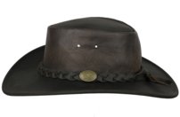 Klobúk Kangaroo Squashy - kožený